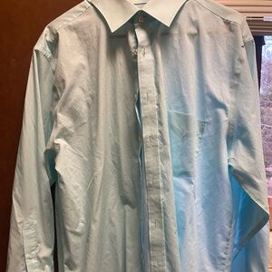 Stanford Blue Button Up, Size 17